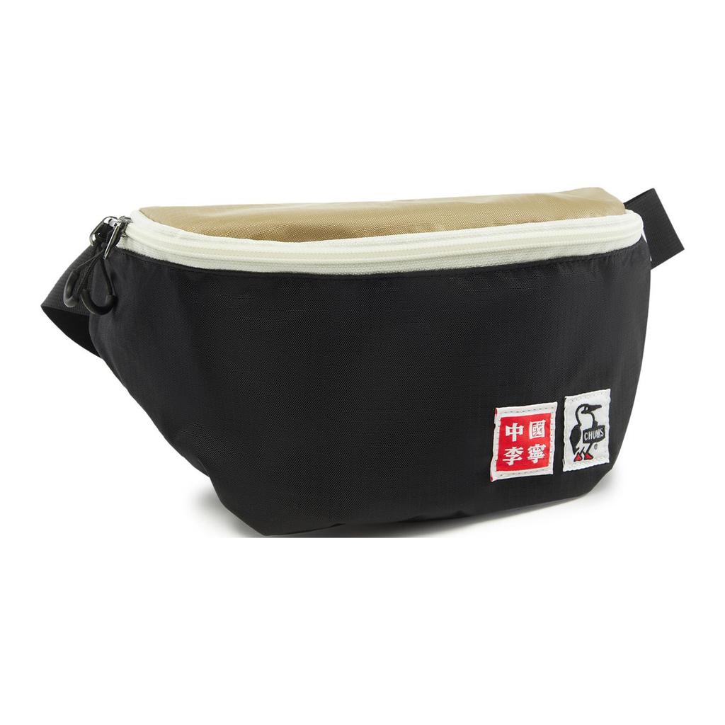 New LiNing CHUMS Collaboration Nylon Sling Bag Unisex Seaweed Umber ABDV075-2