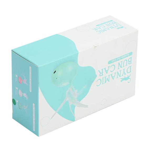 Cats Interactive Toy Automatic Intelligent Car USB Charging LED Indoor Kitten Toy