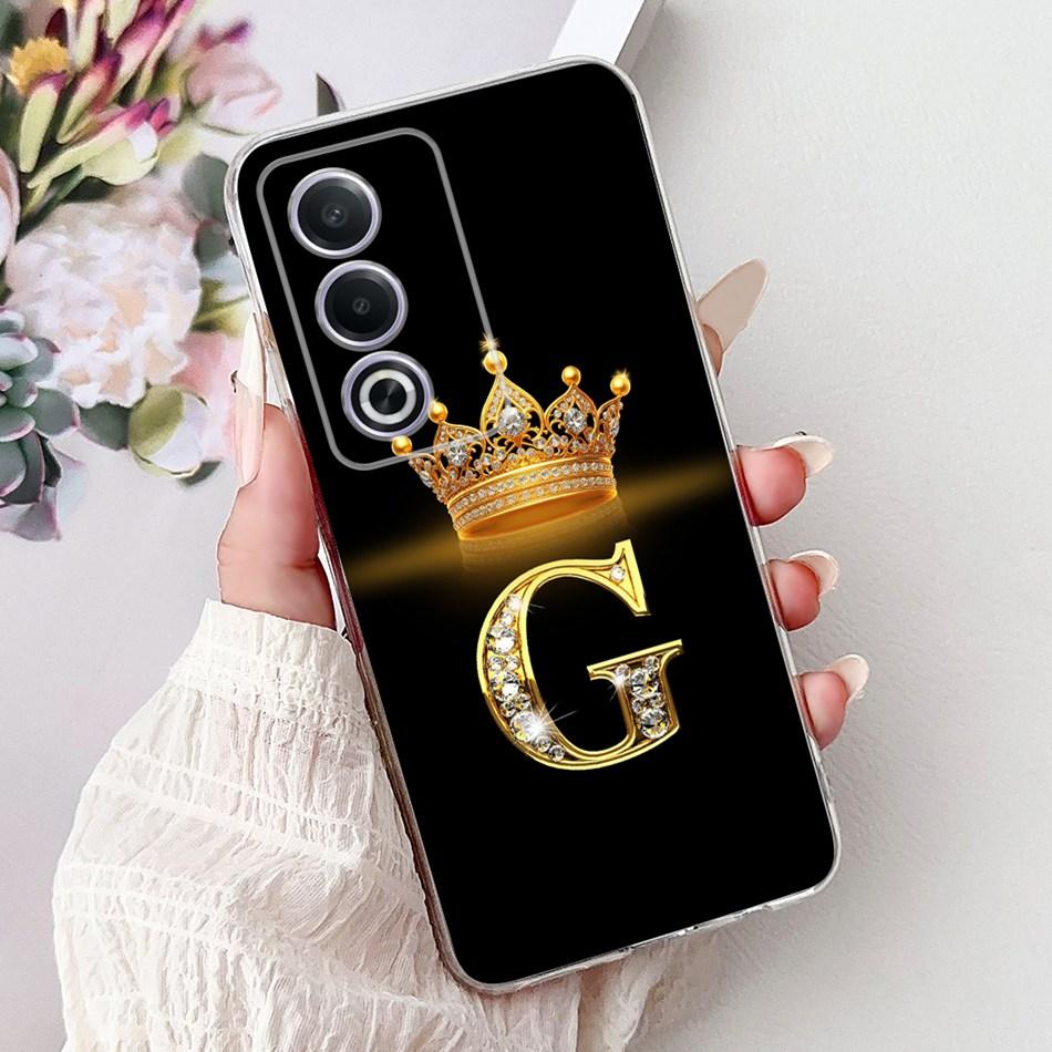 For OPPO A3 Pro A80 CPH2639 Fashion Crown Letter Phone Case For Oppo A80 A3 Pro 5G Global Soft Silicone TPU Cases