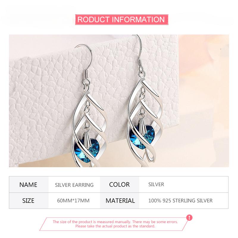 Special offer   Copper charms Crystal Long Dangle Earrings For Women fashion Wedding Party Jewelry Christmas Gifts