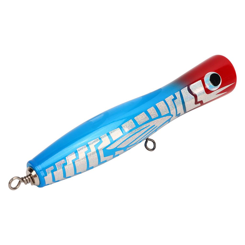 Popper Fishing Lure Attractive Colors Reflective Basswood 7.1in 3oz Large Popper Fishing Lure for Bass Tuna GT