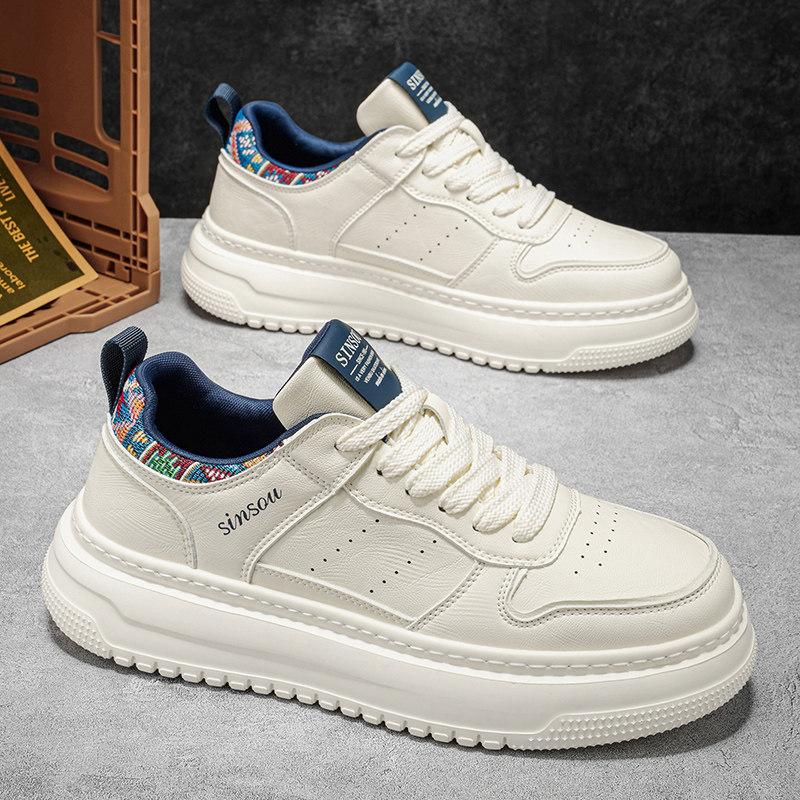 Spring Senior Sense Youth Board Shoes Sports Leisure Heightening Platform Leather