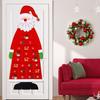 Santa Claus Felt Advent Calendar Countdown to Christmas Wall Hanging for Home Holiday Decor Festive Seasonal Ornament