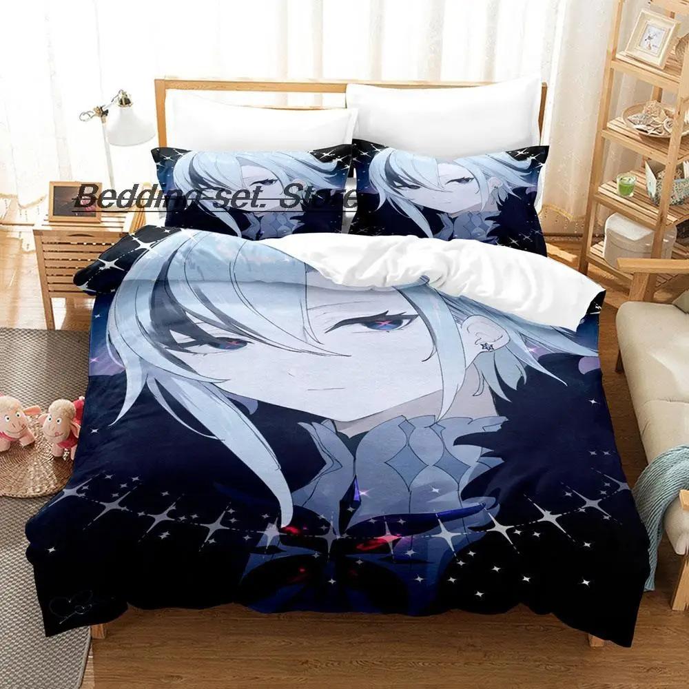 Comfortable Anime Print Bedding Set With Duvet Cover And Pillowcases Single Twin Full Queen King Sizes For All Ages