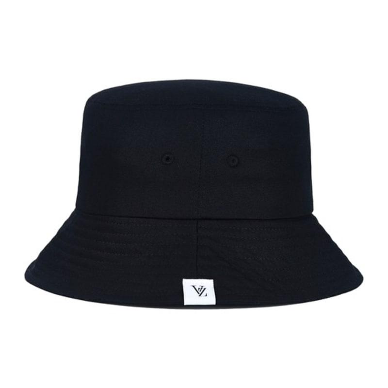 VARZAR Monogram Label Color Bucket Hat Black