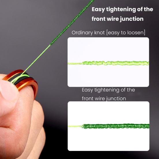 1/2Pcs Fishing Line Puller Anti-Slip Rubber Ring Durable Construction Compact Design Portable Line Pull Loop Fishing Accessories