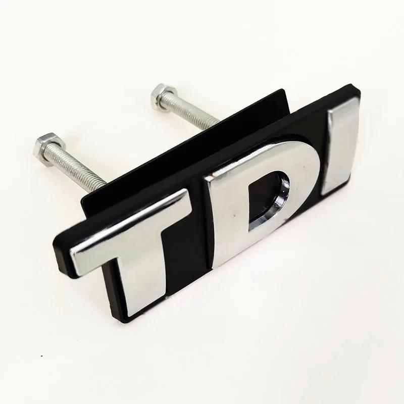 CJOZW1 3D Metal Car Logo TDI Rear Trunk Badge Sticker Front Grill Emblem For Volkswagen VW Polo Golf 4 6 7 MK6 Touran Jetta Passat B5