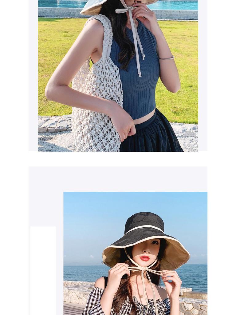 Women's Summer Sun Protection Hat with Large Brim and Face Covering