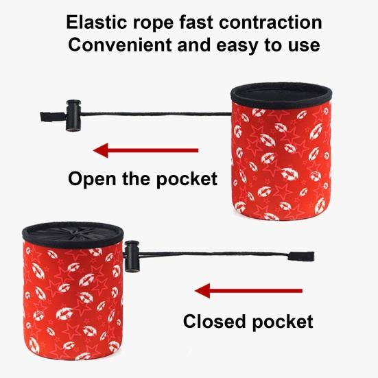 Yousheng Waterproof Pet Snack Bag Large Capacity Portable Dog Training Pocket Bag with Elastic Cord And Safety Clip for Training Essential