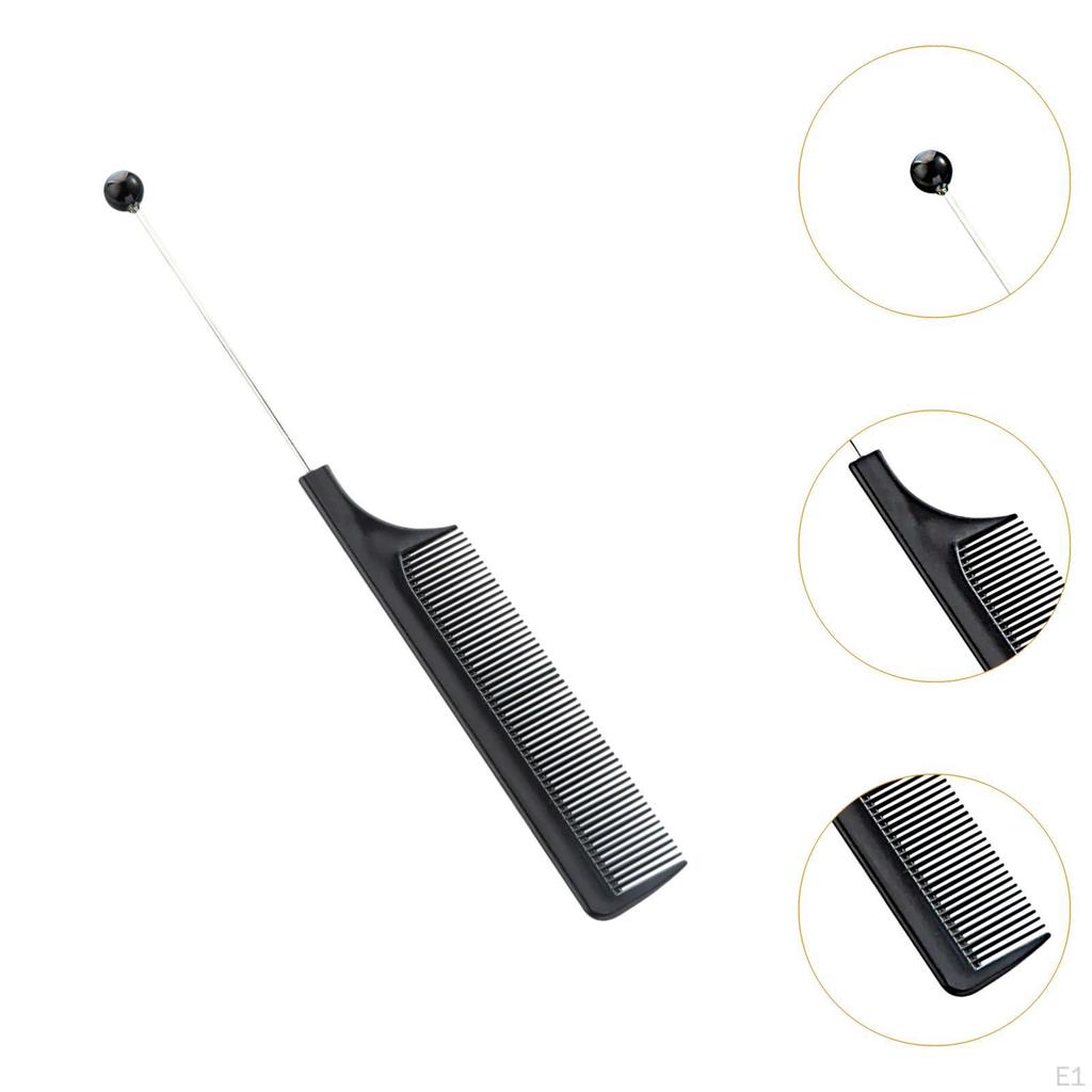 3 Pieces DIY Beaded Hair Combs Hairdressing Comb Women Girls Cutting Styling Grooming