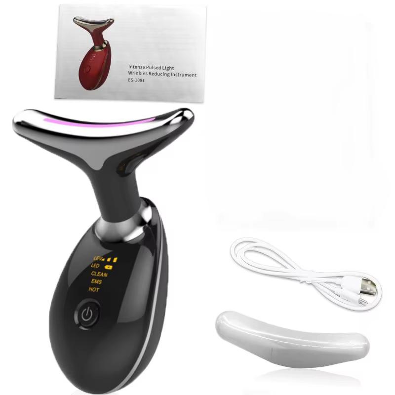 Neck Face Lifter Ems Neck Face Lifting Massager Skin Tighten Device Led Photon Therapy Anti Wrinkle Double Chin Remover