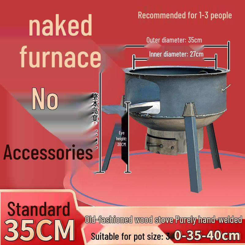 Portable Outdoor Wood Stove: New Model for Rural Use, Household Heating, Firewood Cooking & BBQ