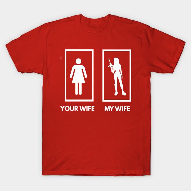 

Unisex Fashion TShirt Your Wife My Wife Print TShirt Plus Size XS-6XL T-Shirt 100%Cotton Tops O Neck Short Sleeve Tees L червоний