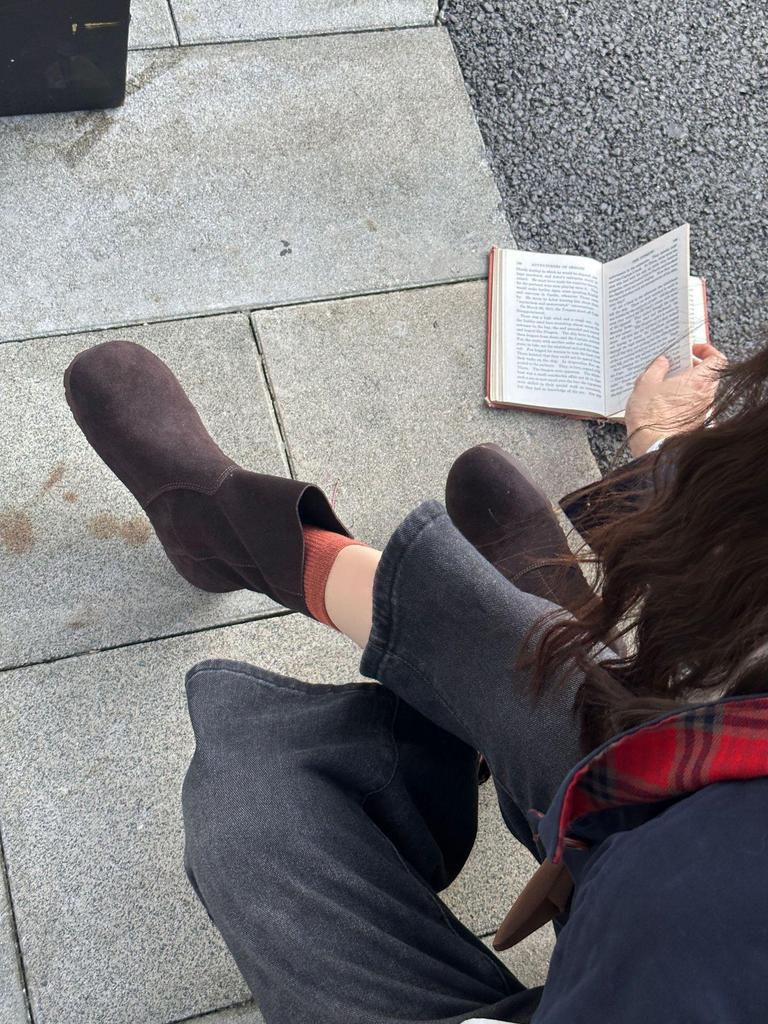 Women's Vintage Genuine Leather Ankle Boots - Soft Sole, Slim Fit, Two-Wear Martin Style, Autumn 2025 Collection