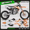 MCHMFG Motorcycle Plastic Graphics Background Decal Stickers Kits For KTM SX85 2013 2014 2015 2016 2017 Number Name