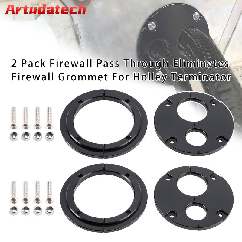 Artudatech 2 Pack Firewall Pass Through Eliminates Firewall Grommet For Holley Terminator