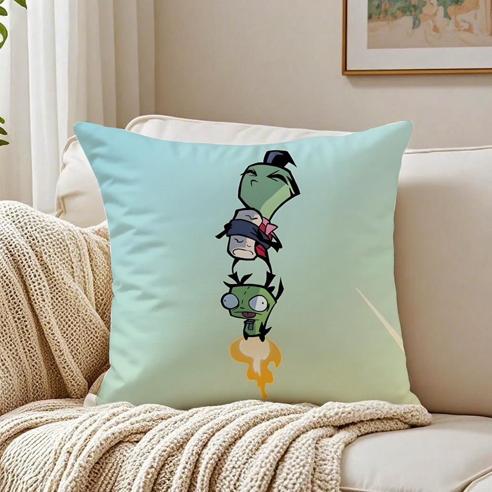 Animation I-Invader Cushion Cover Pillowcase Anti-Dustmite Living Room Sofa Decor Cushion Room