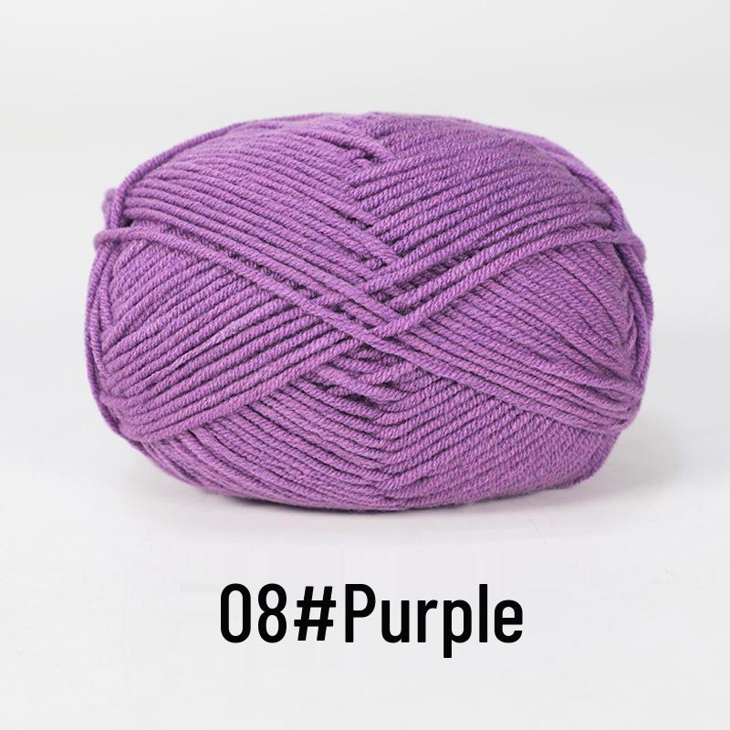 Baby 4-lagiges Milchbaumwollgarn zum Stricken von DIY-Schals oder Decken