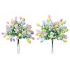 Set of 5 Colorful Easter Eggs Foam Planter Festival Desktop Ornaments Safe Materials Indoor Decoration Practical Holiday