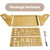Screwdriver Organizer Desktop Screwdriver Holder 53 Slots Workbench Rack Stand Bamboo Tool Storage Organizer for Plier Hammer Allen Wrench