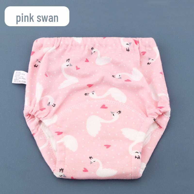 

Дышащий шестислойный моющийся детский тканевый подгузник и непромокаемые тренировочные трусики M (0-18 lbs)