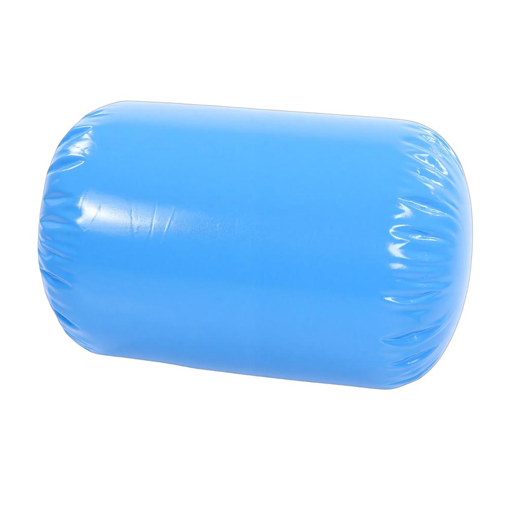 Gymnastik Luftrolle 0,7x0,9m PVC Aufblasbare Tumblingrolle mit Handpumpe für das Training Blau