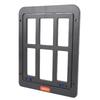 Dog Screen Door Plastic Easy Access Enhanced Ventilation Multifunctional Pet Screen Door Black