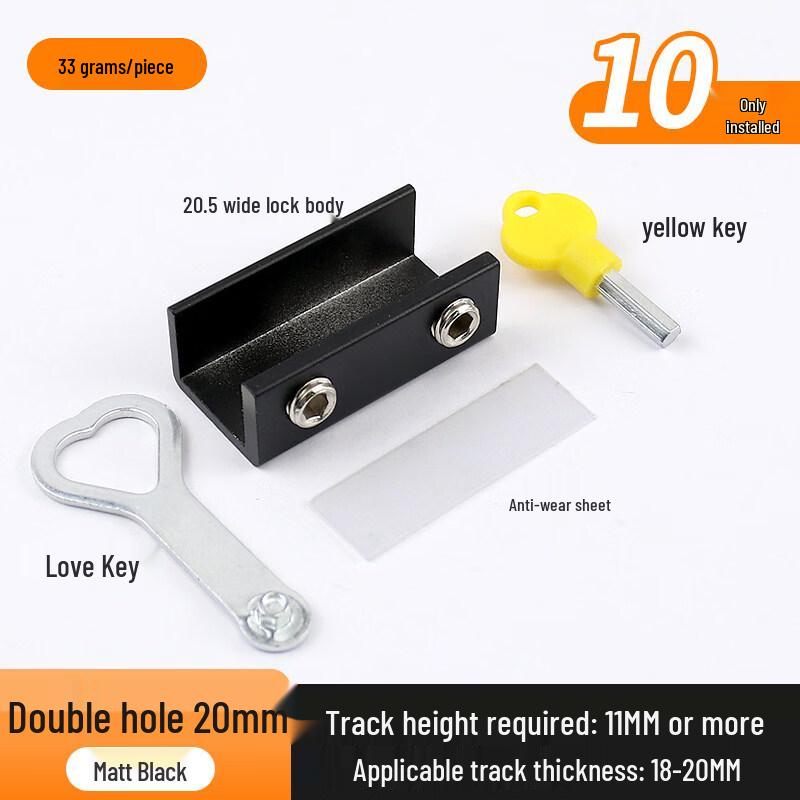 Rongyu Stainless Steel No-Drill Window Safety Lock