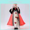 Alice In Wonderland Cosplay Dress With Heart Queen Role Play Costume For Girls Summer