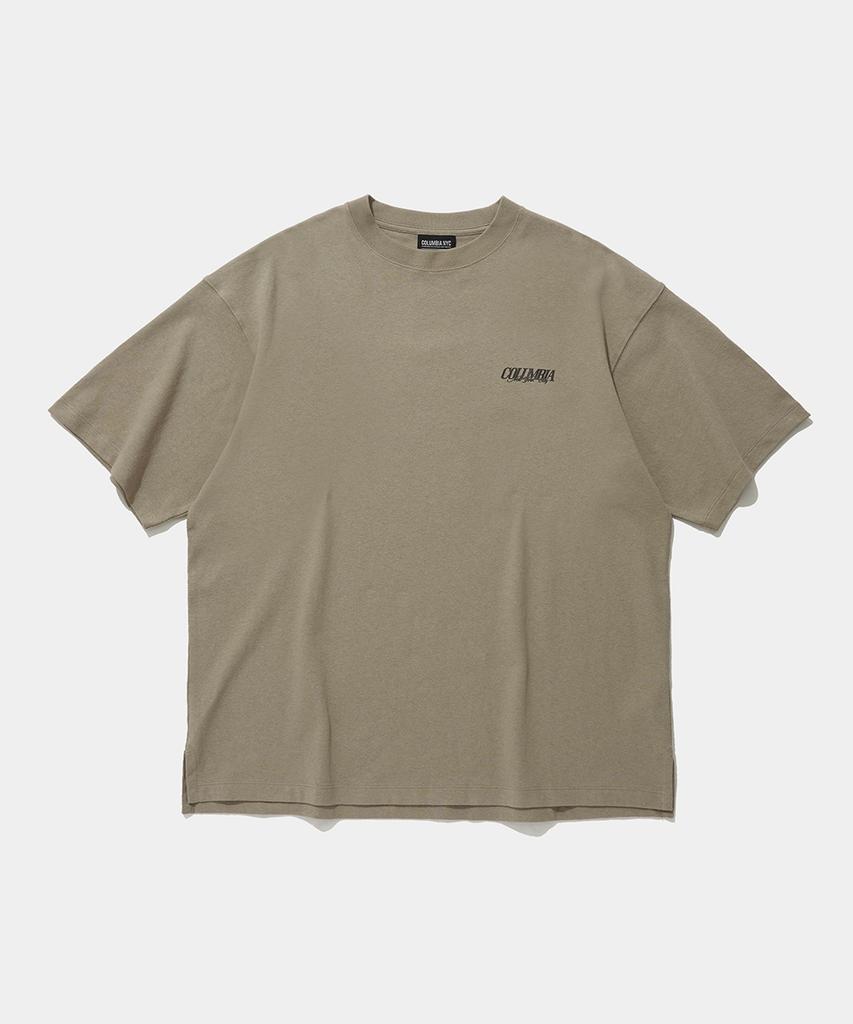COLUMBIA UNIVERSITY Urban Puff Over Fit S/S T-Shirts_Natural Beige
