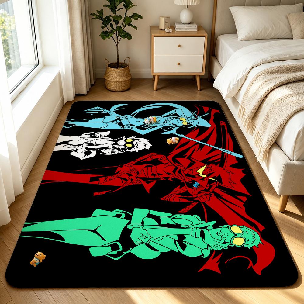 Anime-Tengen Toppa Gurren LagannS Floor Mat Shower Foot Mat, Bedside Carpet, Entrance Absorbent Doormat, Soft Non-Slip
