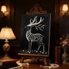 DIY Sika Deer Pearl Art Painting for Adults/Beginners Gift Home Decor Pearl Gem Paintings Picture Arts Craft 30x40cm Without Frame