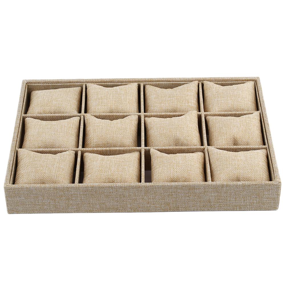 High Leve Velvet Jewelry Tray Plate Holder Display Ring Bracelet Necklace Watch Pendant Stud Earring Hand Catenary
