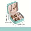 Portable Mini Jewelry Storage Box Travel Organizer Jewelry Case Leather Storage Earrings Necklace Ring Jewelry Organizer Display