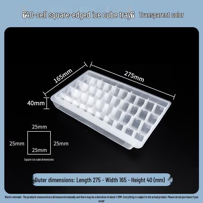 Commercial Plastic Ice Cube Tray