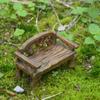 Mini DIY Craft Resin Furniture Figurines Park Seat Ornaments Lawn Chairs Set Bench Miniature