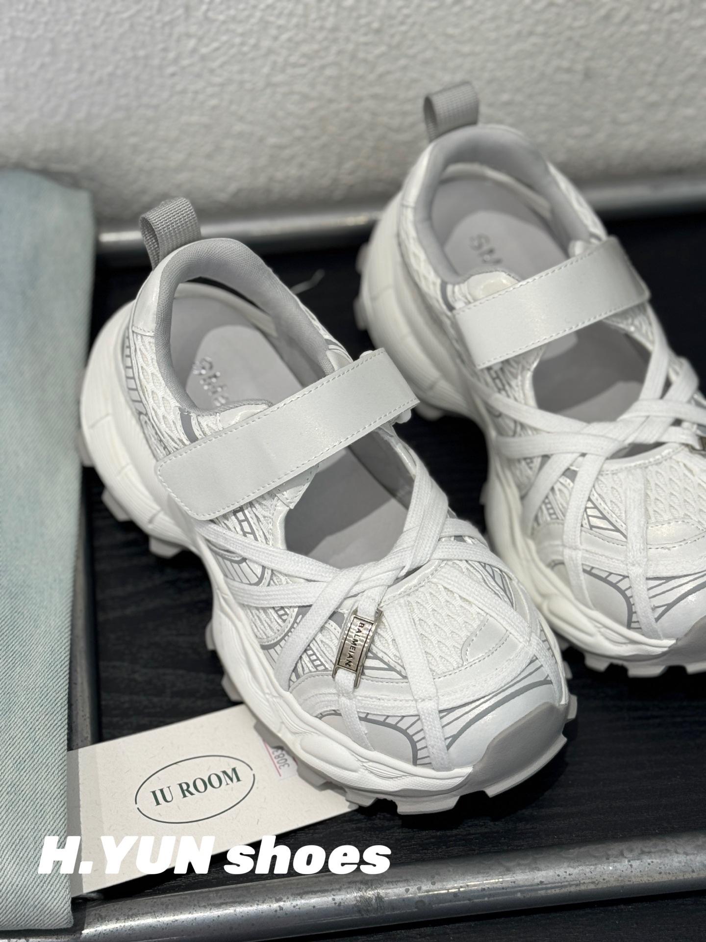 

Baotou sandals women s summer heightening thick-soled new versatile sports and leisure not tired feet dad shoes 35 белый