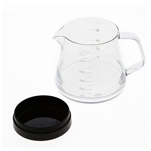 Akebono Sangyo Unbreakable Coffee Server, 500ml, Made in Japan, Resin, Microwave and Dishwasher Safe, with Graduations, Outdoor Use, TW-3732