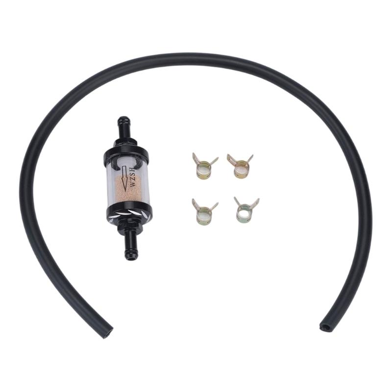 Filter and Hose Service Kit, 8mm Connection for Recreational Vehicles, Intended for Inline Gas Line Replacement and Maintenance Tasks