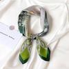 New Fashion Print Silk Square Scarf Women Soft Satin Hairband Neckerchief Tie Female Headband Foulard Bag Ribbon Gift