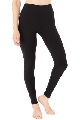 Necker Yoga Yoga Dehnbar und Leggings, Stressfreier Komfort, Hosen mit hohem Bund, Schnelltrocknend (L, Schwarz)