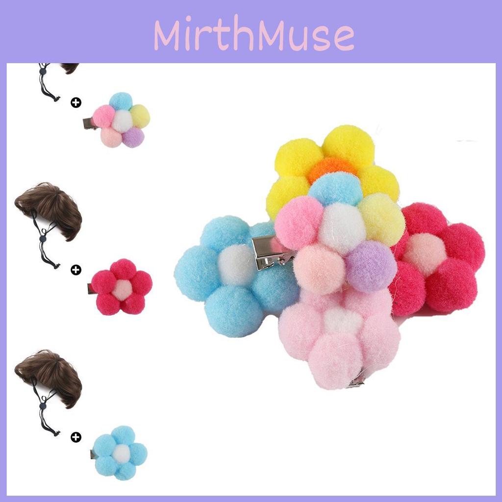 Adorable Pet Wig Accessory Set For Dogs With Colorful Floral Hair Clips For Parties And Celebrations