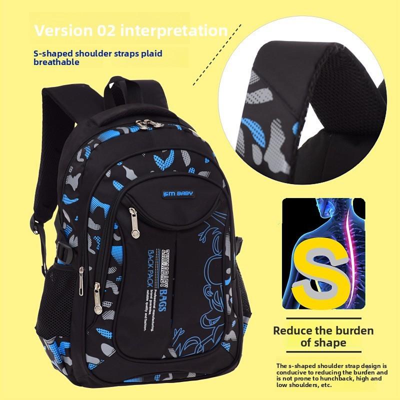 Sesam Baby Großer Schulrucksack Jungen Mädchen Mit Atmungsaktivem Nylon