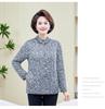 Mom's Floral Plush Winter Jacket - Thickened Cotton, Lightweight for Mid-Aged & Elderly