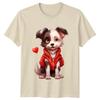 Dogs Animal Dog Wear Pet Casual Natural Colour Unisex Adult T-Shirt Gift Tee