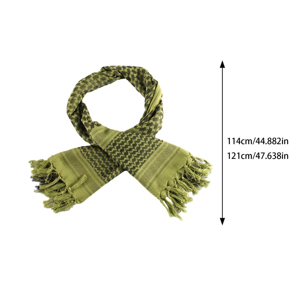 Camouflage Color Arab Scarf Outdoor Enthusiasts Kerchief Multi Purpose Arabian Scarf for Male Outdoor Dustproof Props