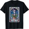 Die Pflanzen-Dame Tarotkarte Lustiger Skelett-Mama Blumen Totenkopf T-Shirt