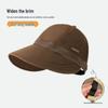 Sleva pro nováčky: Dámský všestranný klobouk proti slunci ve stylu Hepburn - Ležérní baseballový a rybářský styl, Velký obvod hlavy