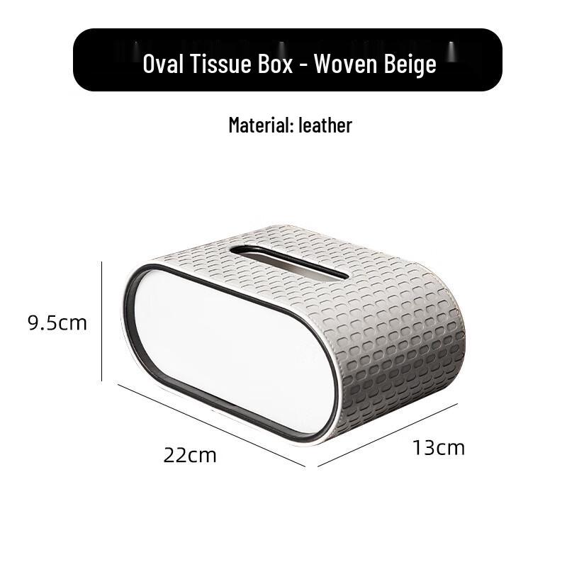 Miflame Oval Desktop Tissue Box