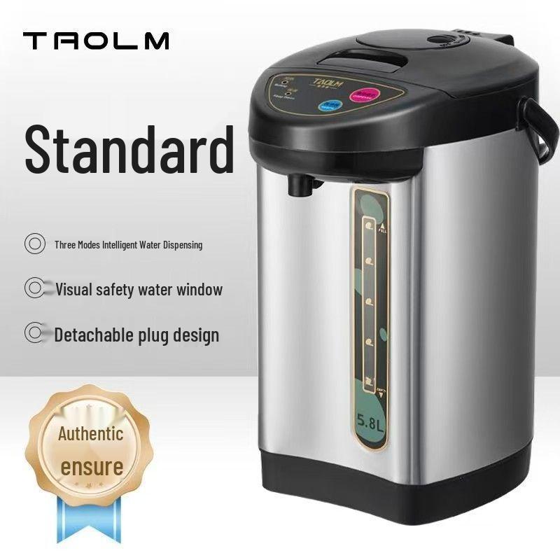 Inteligentní nerezová elektrická konvice s regulací teploty | Velká kapacita, plně automatická láhev na horkou vodu